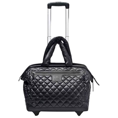 chanel bag travel|Chanel travel bag with wheels.